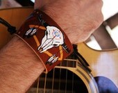 Runs with the Herd Leather Cuff