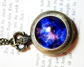 Silhouette Pocket Watch - out of space