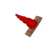 Red Unicorn Horn Felt Hair Clip in Tween Size