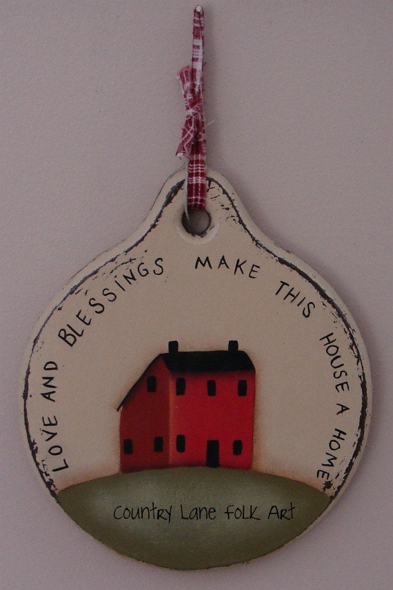Salt box house, hand painted, cutting board, sign