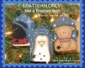 0006 Winter Friends Epattern, ornament, penguin, sheep, reindeer, decorative painting,