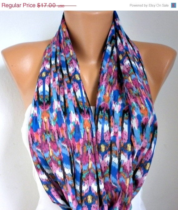 BIG SALE Infinity Scarf Shawl Circle Scarf Loop Scarf Gift -fatwoman