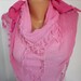 BIG SALE Pink  Shawl Scarf - Ombre Fashion  - Cowl Scarf Women Scarves Lace Scarf -  Pink Tones - fatwoman