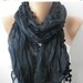 BIG SALE Black Women Shawl Scarf - Cowl