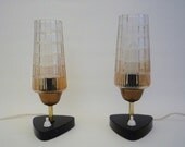Pair of Mid Century Bedside Lamps