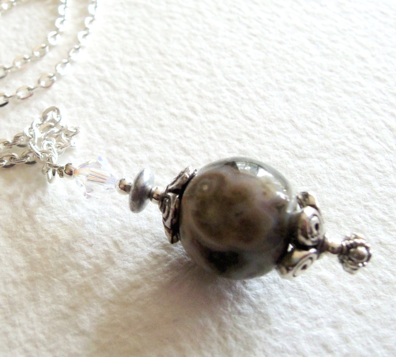 Moss Colour Round Pendant - GemC