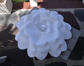Extra Large Rose Paper Rose White Photo Prop Backdrop