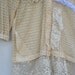 ecru crochet cotton XL hoody hoodie romance gypsy natural vintage lace roses boho cowgirl winter love