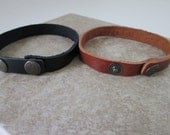 Two Real Leather Men Bracelet