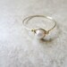 Thin Gold Pearl Ring