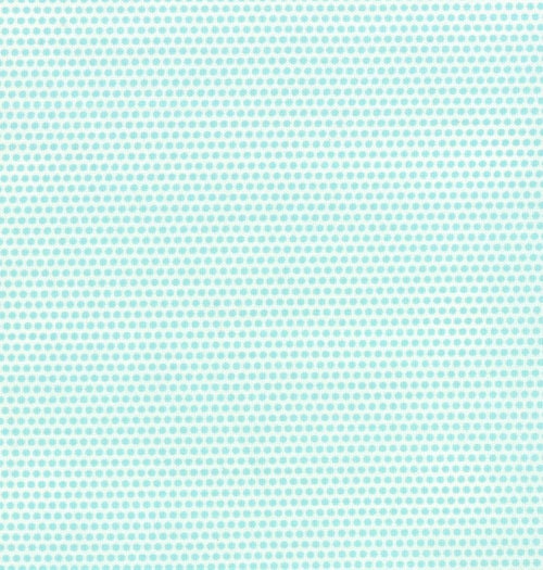 Happy Go Lucky by Bonnie and Camille for Moda - Penny in Aqua on White - 1/2 Yard