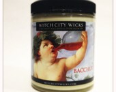 Bacchus Chardonnay white wine scented hand-poured soy candle, gift idea