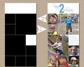 6x12 Photoshop Collage Template - Layered PSD File