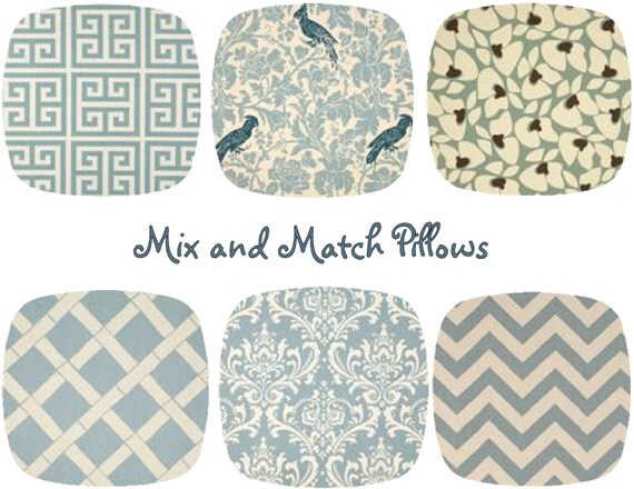 Decorative Throw Pillow Cover One Mix and Match 20 x by mizzeztee