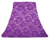 Amethyst Lace Slip Cover for your exsisting lampshade - stretches to fit perfectly