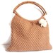 FREE SHIPPING handmade bags - (white-brown)Afghan Crochet Bag, Handbag,Shoulder Winter handmade beaded new Bag,seasonal Bag,gift idea