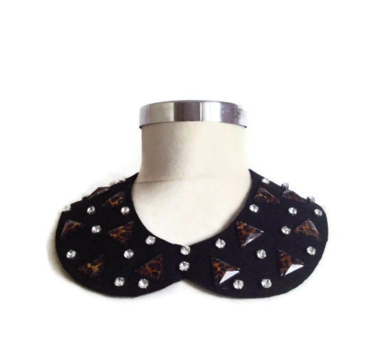Peter Pan Collar Necklace Handmade, Unique  bridal wedding detachable gift woman new winter cowl collar stole silk bolero