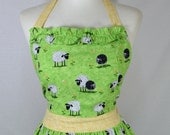 Sheep Apron with Ruffle