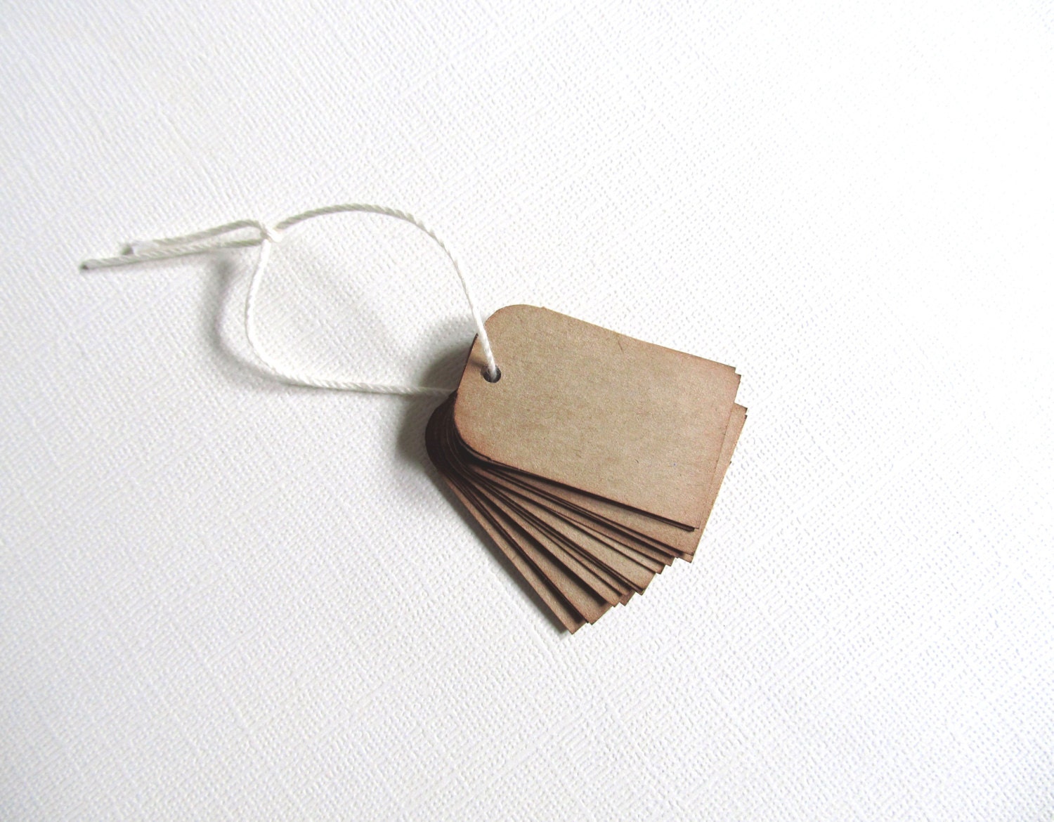 Mini Kraft Tags, Gift Tags, Price Tags, Favor Tags, Handmade, Ink Distressed, DIY, Papercrafting