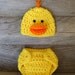 Piglet Hat & Diaper Cover Set, inspired by Winnie the Pooh (newborn / 3-6 month sizes)