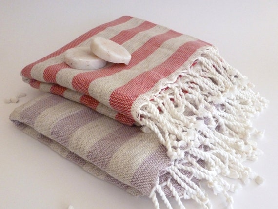 Natural Turkish Towel, Elegant Peshtemal, For her, for him, Bath and Beauty, Bath and Body, Hammam, Natural Cotton, spa, yoga, Red