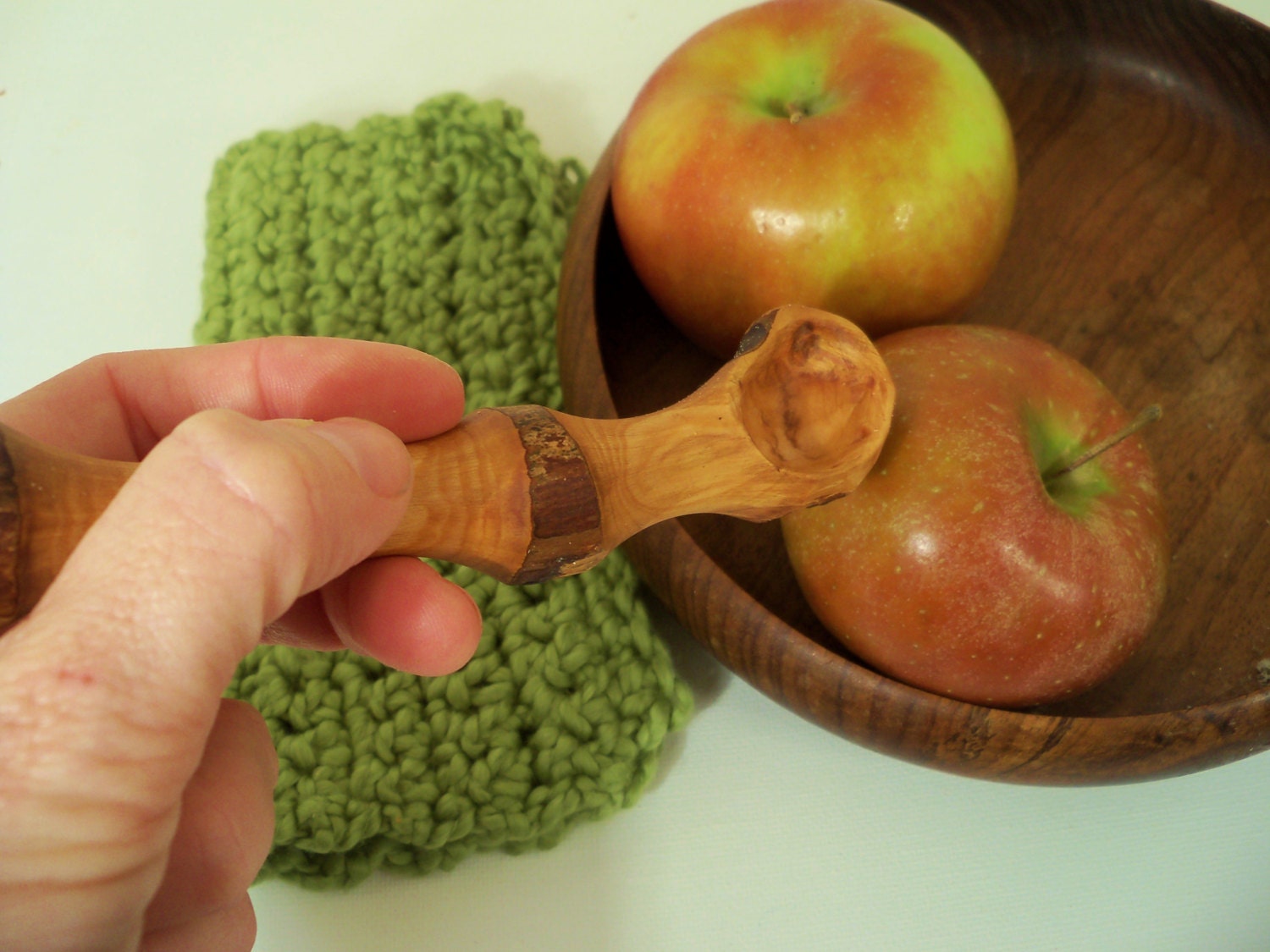 Wooden Spoon Baby Tasting Jelly Organic Waldorf  Infant Feeding  Hobbit  Kitchen Highbush Blueberry Wood