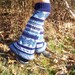Leg Warmers Boot Cuffs Boho Hippe Blue Fair Isle Eco Friendly Knit Festival Hiking Gear Woodland