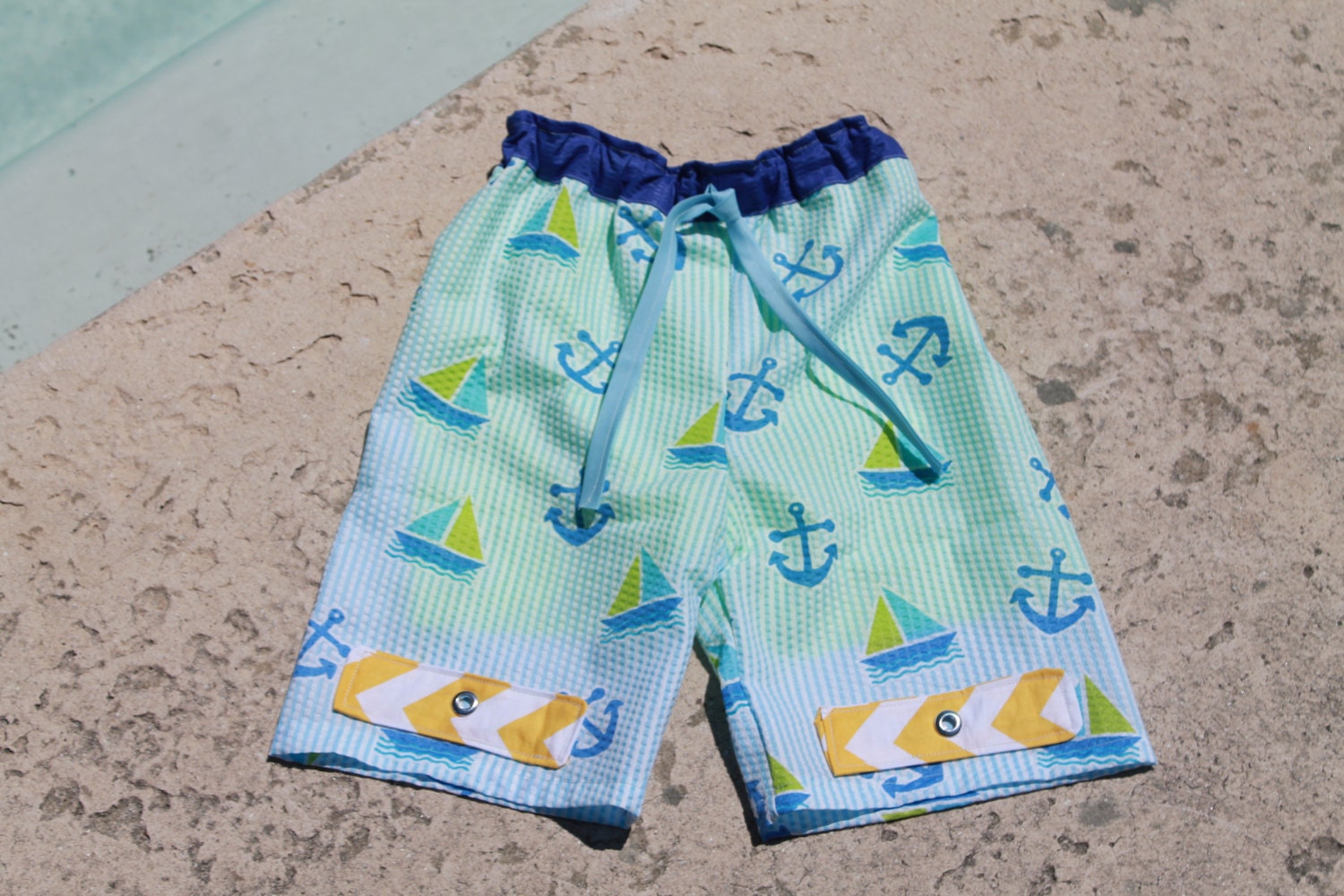 INSTANT DOWNLOAD Boys Swim Trunks sewing pattern for boys - sizes 3 months - 12 years, swimsuit pattern, PDF pattern, boys swim suit
