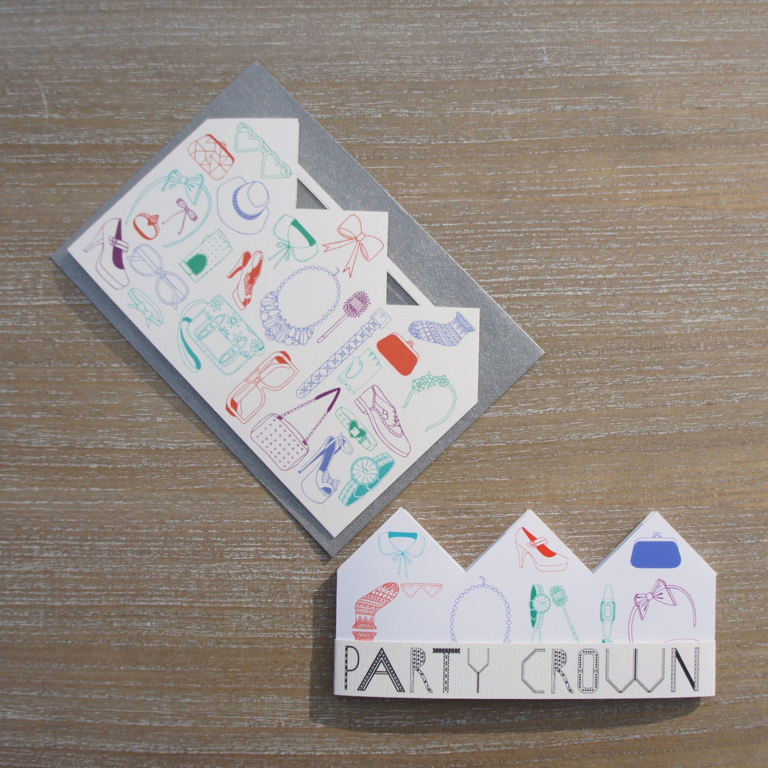 Congratulations Card With Paper Party Crown