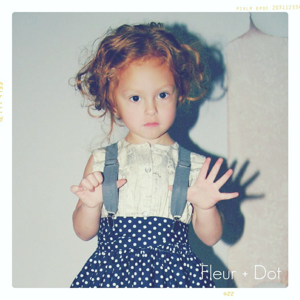 Grey Linen Suspenders from the Fleur and Dot Spring Summer Collection Unisex for Girl or Boy