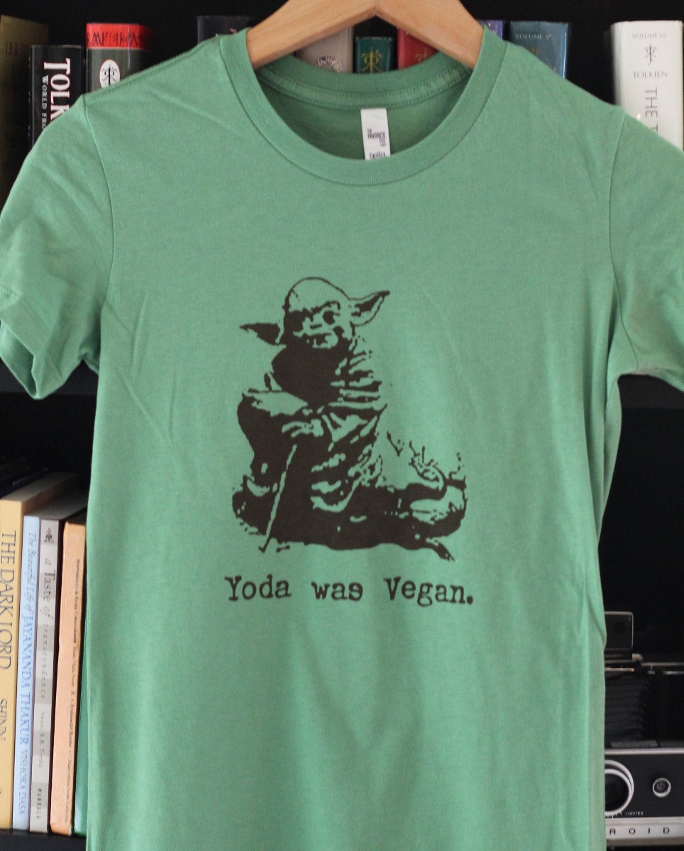 Yoda Was Vegan  T-shirt - Men/Unisex/Women - Star Wars
