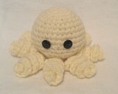 Crocheted Octopus Amigurumi in Yellow