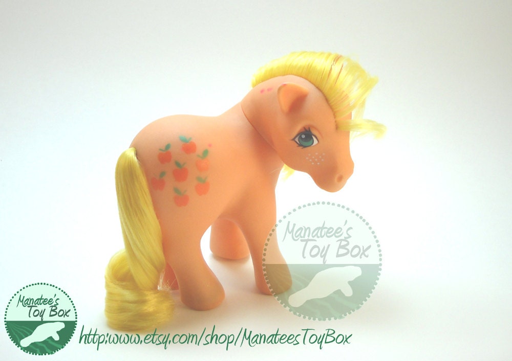 Applejack My Little Pony Vintage 1980s Toy