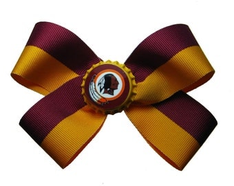 Large Redskins FSU Seminoles or San Francisco 49ers Hair Bow
