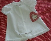 White Dress with Hand Embroidery size 6-12 month