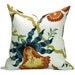 Hot House Flowers pillow cover in Spark - orange/blue flower - 20 x 20