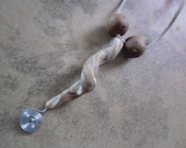Honeysuckle Fertility Spiral pendant - shaman druid witch wicca pagan