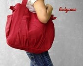 Fathers day sale IRIS // Dark Red // 053 // Luckycann // Canvas Bag // Sale