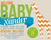 Safari Baby Shower Invitation Design(Digital File, Print Anywhere)