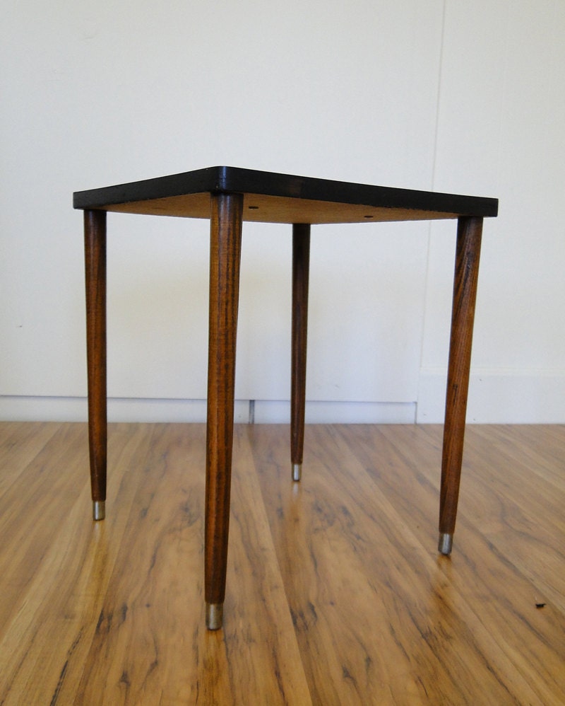 RESERVED-Plant Stand Mid Century Modern Vintage Small Side Table