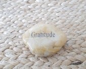 Gratitude Engraved River Rock