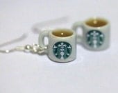 Kawaii Miniature Food Earrings - Starbucks Tea
