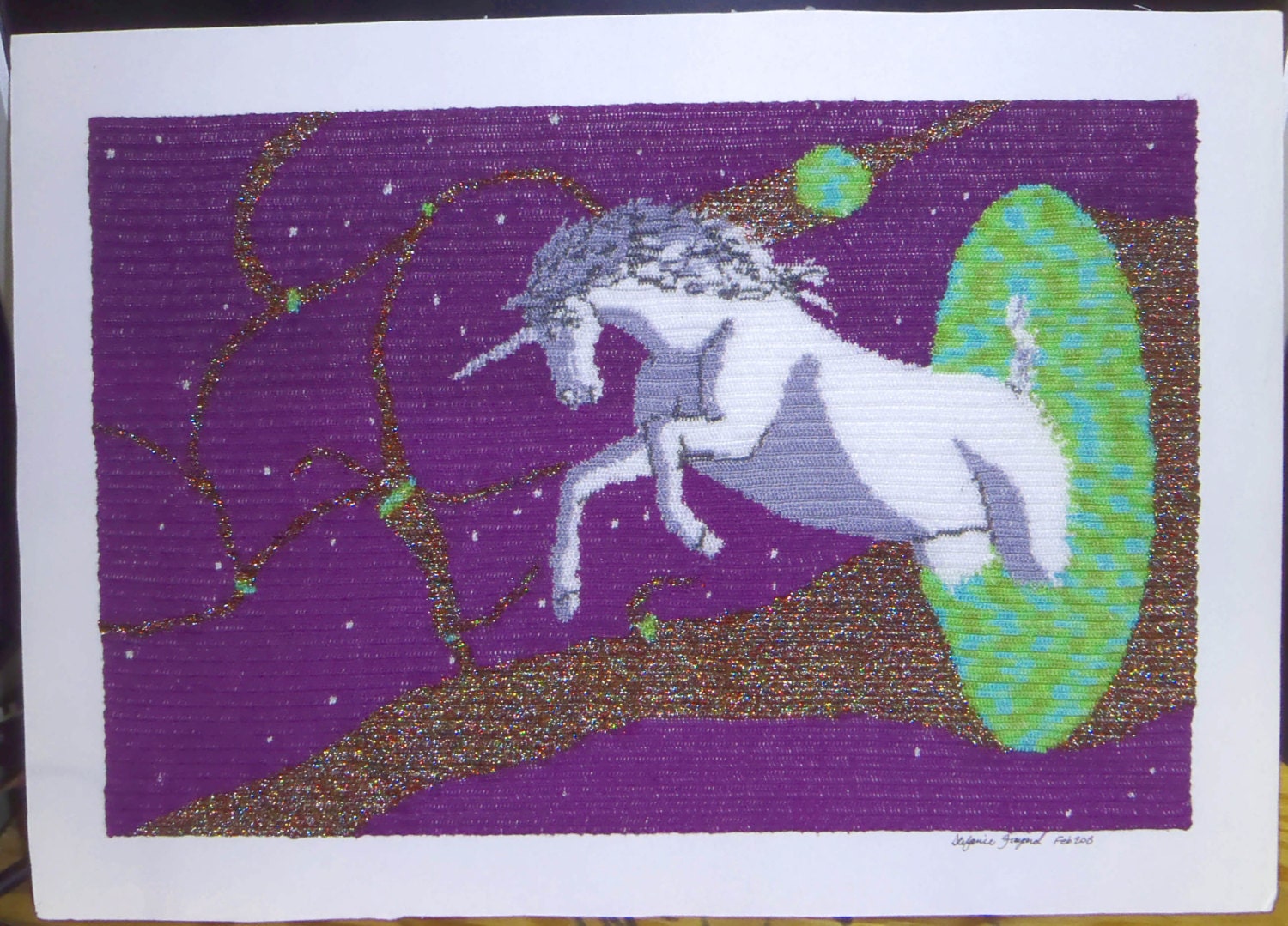 Unicorn Crochet Picture, One-of-a-Kind