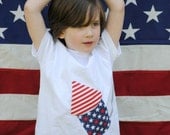 Firework t-shirt kids patriotic summer holiday