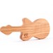 guitar RATTLE - natural and organic wooden toy safe for teething, eco-friendly baby shower gift with homegrown organic finish