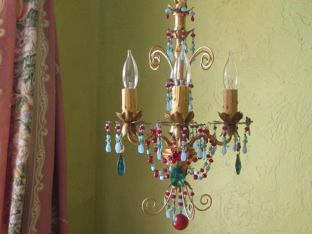 Chandelier, Petite Moulin Rouge, One of a Kind