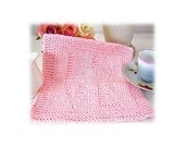 Pink Wash cloth Dish cloth Spa Cloth with the word LOVE embossed organic cotton LOVE gift