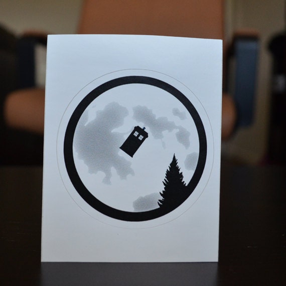 Dr Phone Home - individual die cut DrWho/ET - STICKER