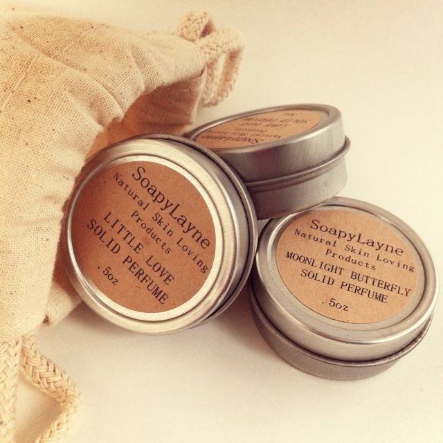 solid perfume, botanical sample pack
