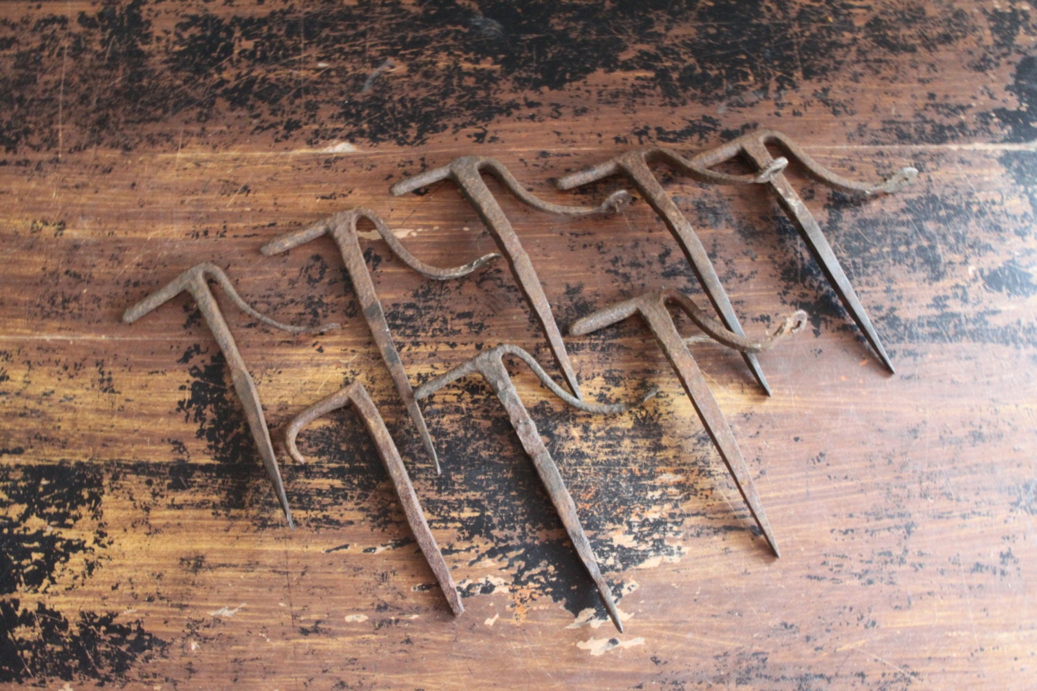 Antique Primitive 1800s Hand Shutter Hinge by MyVintageLane